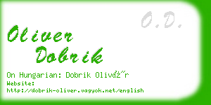 oliver dobrik business card